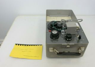 Vintage International Crystal Mfg Military Oscillator Oklahoma Usa Tool Radio