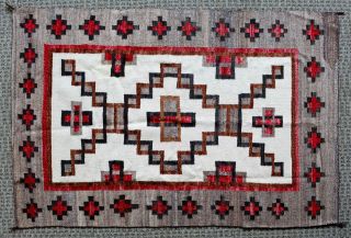 Vintage Native/navajo Tapestry Saddle Blanket/rug 68 X 45 " Weighs 5lbs/2.  2kilo