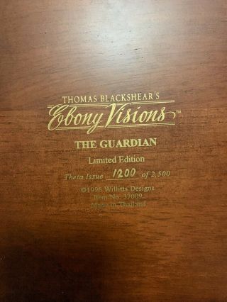 Thomas Blackshear Ebony Visions,  “The Guardian” Ltd.  ED.  1200/2500 14.  5 