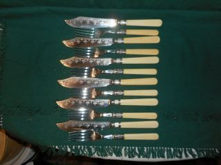 Set Of Antique Fish Knives & Forks