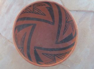 2 Anasazi,  Puerco Black on Red Bowls Pueblo Pottery Pre - columbian Chaco 2