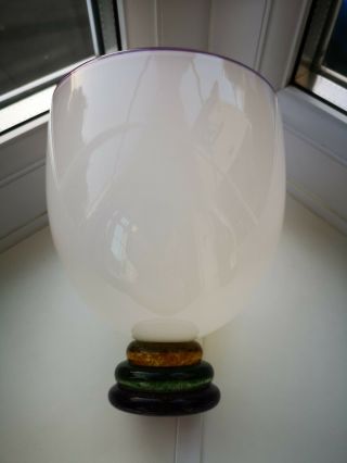 Vintage Murano Art Glass Chalice Bowl / Vase