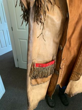 MOUNTAIN MAN LEATHER OUTFIT - PANTS AND JACKET W/FUR 4