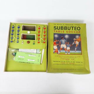 Subbuteo Continental Club Edition Vintage Table Football Set Boxed Soccer Toy T5
