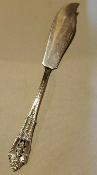 Rose Point Master Butter Knife Sterling Silver Wallace 7 " 37 Grams