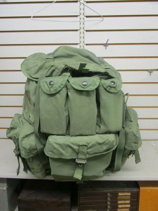 Vintage U.  S.  Army Combat Field Pack W/ Alice Frame/straps Military Nylon - Large