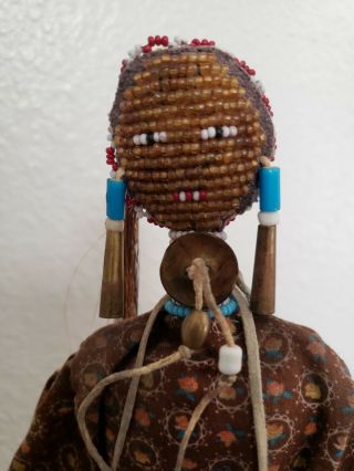 Vintage Native American Doll Signed By Artist Nathan James Little Wounded