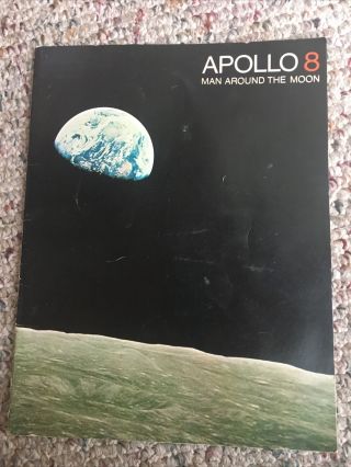 Vintage 1968 Nasa Apollo 8 Man Around The Moon Ep - 66 Borman Lovell Anders