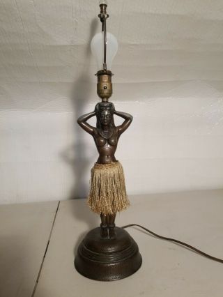 Vintage Hula Dancer Motion Lamp