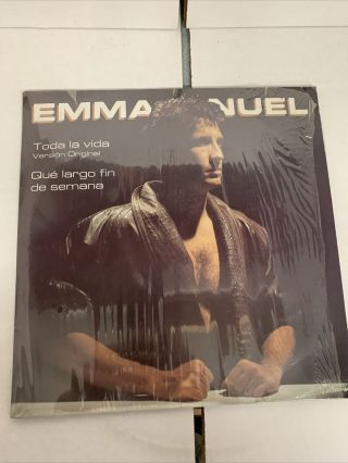 Emmanuel - Toda La Vida / Que Largo Fin De Semana - 1986 Mexican 12 " Maxisingle Ps