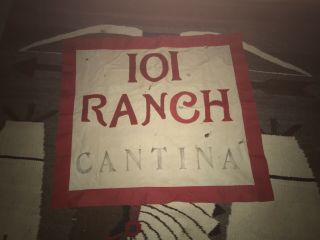 Historic - 101 Ranch Cantina - Banner - Buffalo Bill Show,  Geronimo,  Cowboy