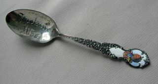 Spokane Washington Native American Chief Sterling Silver Souvenir Spoon;l430