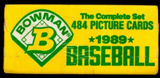 1989 Bowman Baseball Factory Set/ken Griffey Jr.  & John Smoltz Rookies