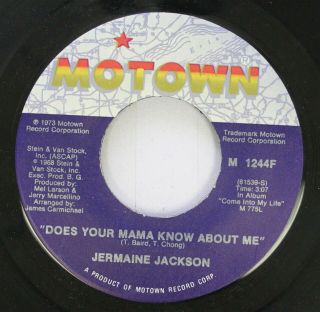 Soul 45 Jermaine Jackson - Does Your Mama Know About Me / You 