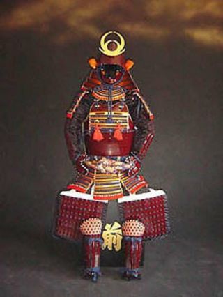 Japanese Rüstung Art Samurai Armor Wearable Red