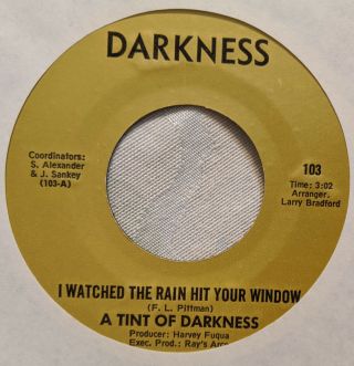Bay Area Sweet Soul 45 Tint Of Darkness Watched The Rain Hit Your Window Nm