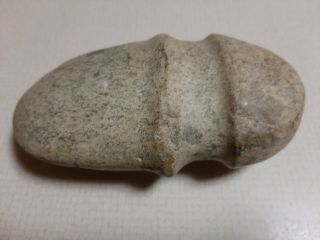 Native American Indian Stone Axe Head Grooved Club Artifact