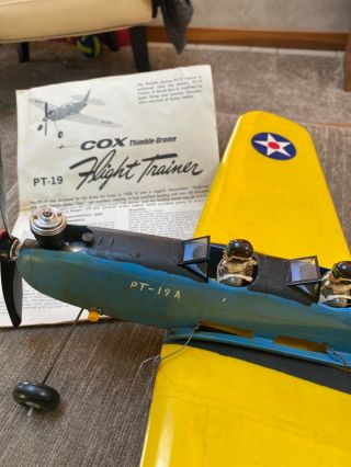 Vintage Pt - 19 Cox Thimble - Drome Flight Trainer