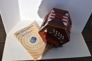 Vintage Bastari Concertina Accordion Made In Italy