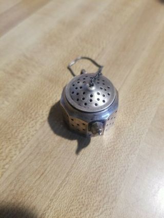 Vintage Sterling Silver Tea Strainer Diffuser By Amcraft Of Attleboro Mass
