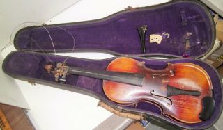 Vintage Antonius Stradivarius Cremonensis Faciebat Anno 1716 Violin Easy Restore