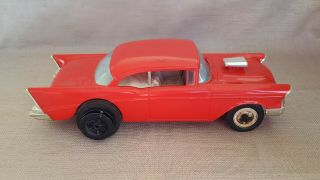 Vintage Wen - Mac Gas Powered Tether Car Red 57 Chevy Mark Xii.  049 Engine