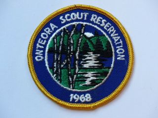 1968 Onteora Scout Reservation Nassau County Council Ny Boy Scout Bsa Camp Patch