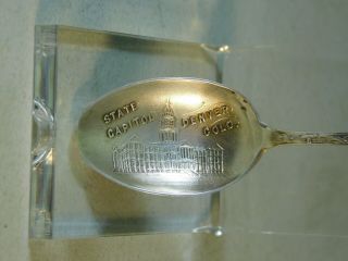 STATE CAPITOL DENVER COLORADO NATIVE AMERICAN INDIAN STERLING SPOON 3