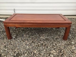 Vintage Chinese George Zee Hong Kong Camphor Bench Coffee Table 50” X 24” X 16”h