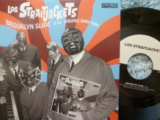 Los Straitjackets 45 Rpm 7 " Vinyl - Brooklyn Slide W/picture Sleeve
