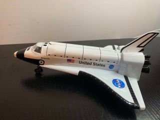 Daron Nasa United States Space Shuttle Atlantis Die Cast Metal Pullback Toy