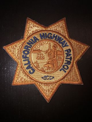 California Highway Patrol Police Department Patch