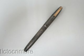 Vintage Sheaffer Silver Imperial Fountain Pen Diamond Gf Cc D.  1972 14k Nib
