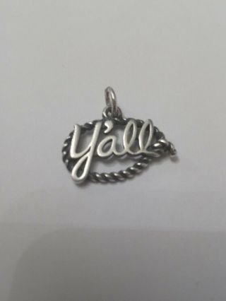 James Avery Vintage.  925 Sterling Silver Y 