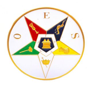 O.  E.  S.  Order Of The Eastern Star 2 3/4 Inch Car Emblem Coes