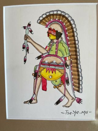 Romando Vigil Tse - Ye - Mu Comanche Painting San Ildefonso 1902 - 1978