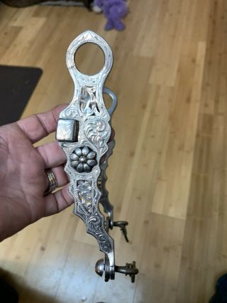 Vintage Silver Western Horse Bit In Great Condtion.