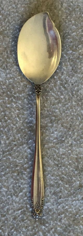 Large Jam Jelly Serving Spoon,  Prelude International Sterling Silver,  6 1/2 "