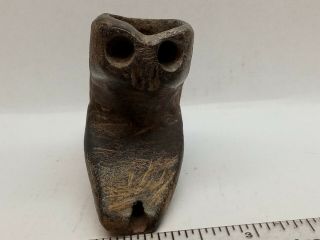Fine Museum Quality Hopewell Owl Effigy Pipe Virginia Artifact Relic 4