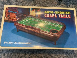 Waco Vintage Auto Shooter Craps Table Fully Automatic Complete