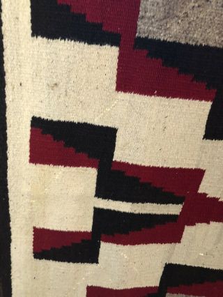Vintage Arizona Navajo Rug Large Native American Indian Textile 69” By 44” 6