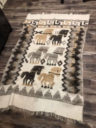 Vintage Navajo Rug/horse Blanket - Colors