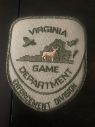 Virginia Police - Va Game Dept Enforcement Division Va Police Patch