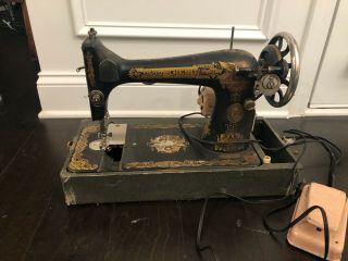 Vintage Singer Sewing Machine Victorian Decals