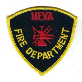 Rare Neva (johnson County) Tn Tennessee Fire Dept.  Patch -