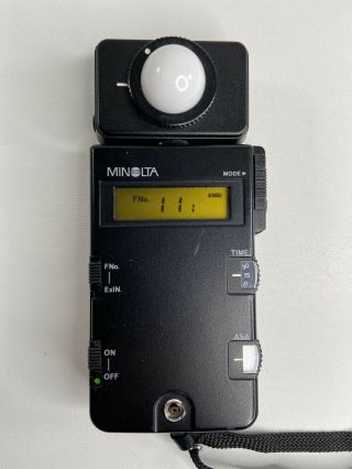 Vintage Minolta Flash Meter Iii And.  Made In Japan