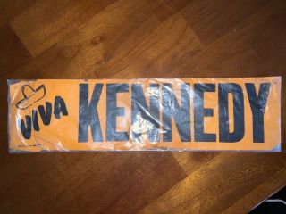 Viva Kennedy Robert Kennedy 1968 Campaign Bumper Sticker - Nos