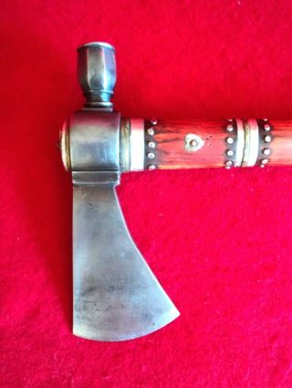 Vintage Forged Ax Axe Tomahawk Pipe