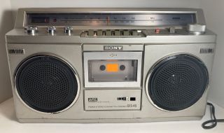 Vintage Sony Cfs - 45 Fm/am Radio Stereo Cassette Recorder Boombox