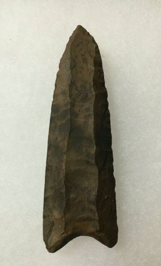Authentic Indian Arrowhead - 3 1/4 " Clovis From Sevier Co.  Arkansas